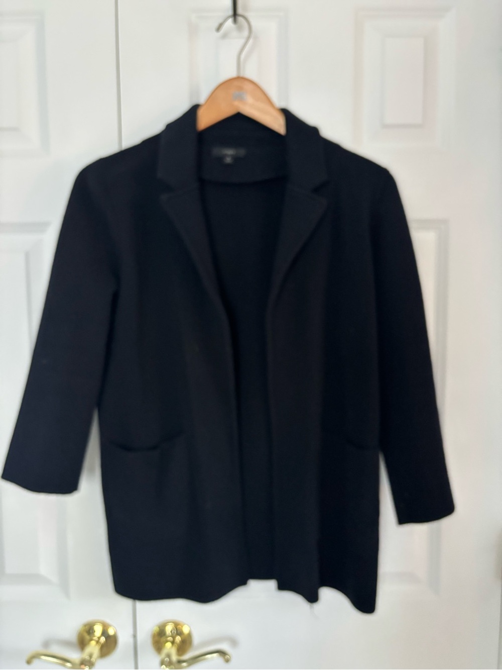 J. Crew Black Open-Front Blazer Jacket